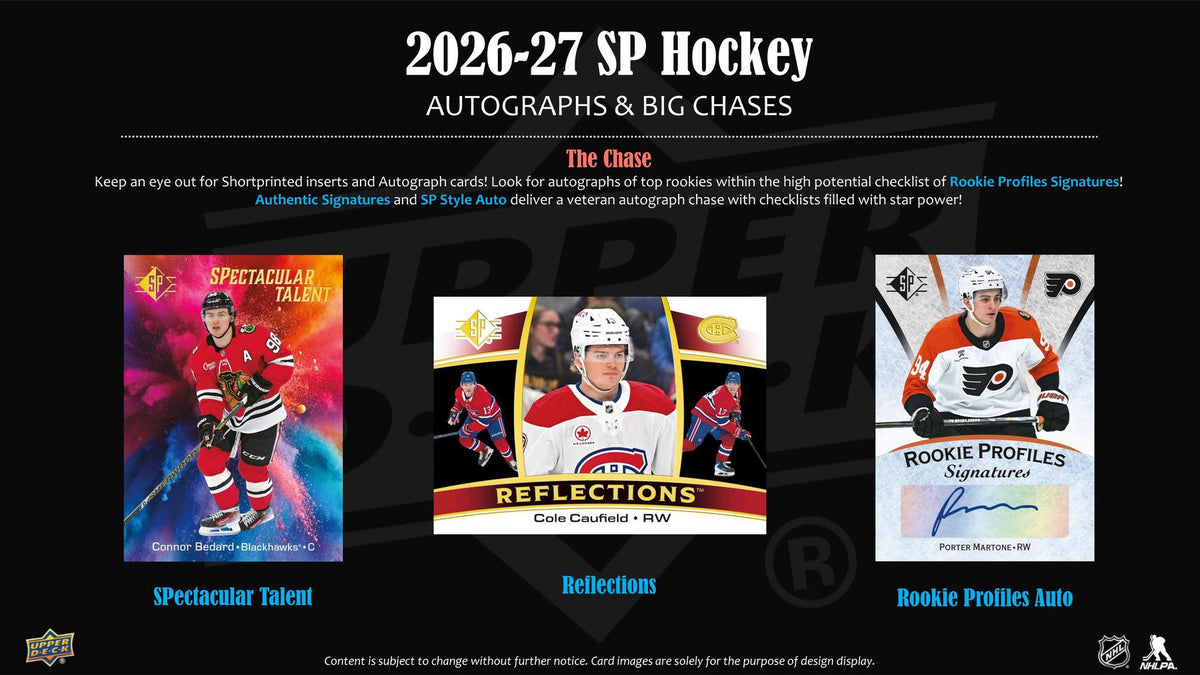 2026-27 Upper Deck SP Hockey Retail Sell Sheet 5
