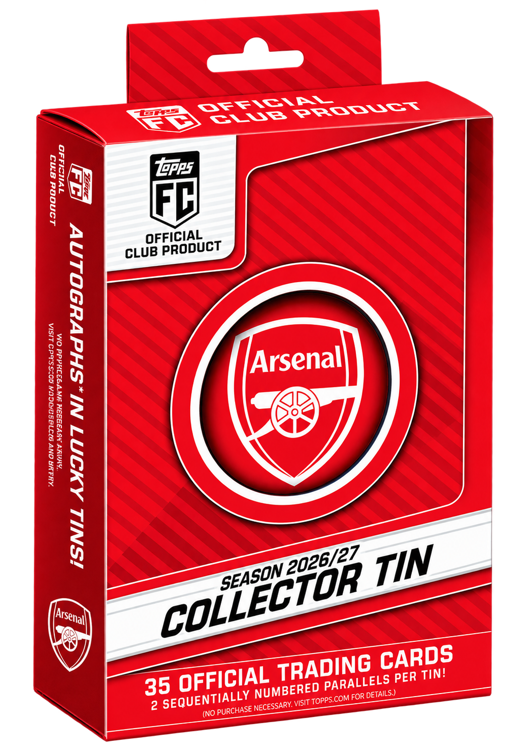 2026-27 Topps Soccer Arsenal FC Club Collector Tin