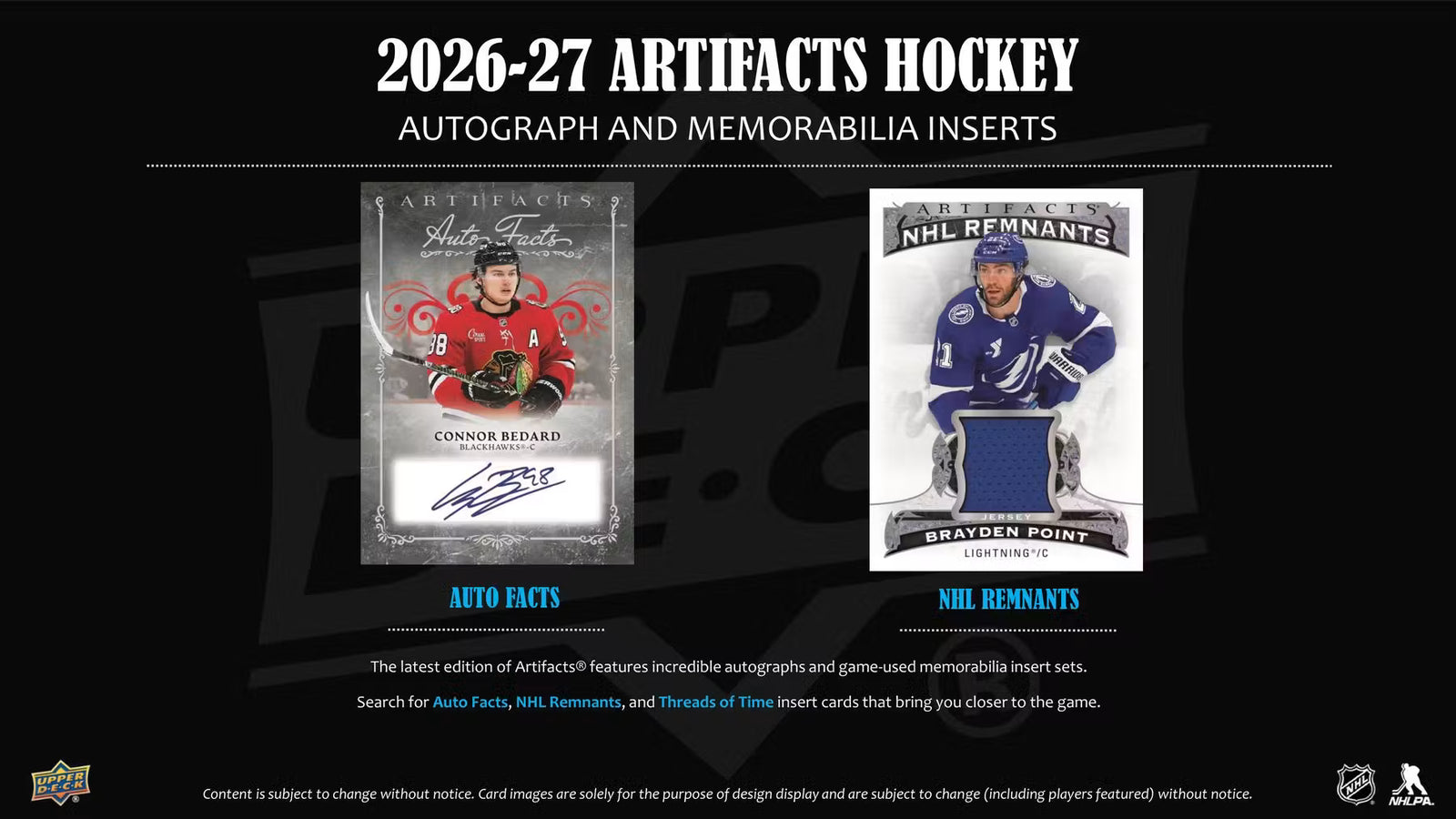 2026-27 Upper Deck Artifacts Hockey Blaster Box (Pricing In Store Only)