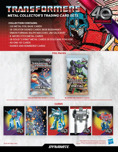 Dynamite Transformers 40th Anniversary Metal Hobby Box