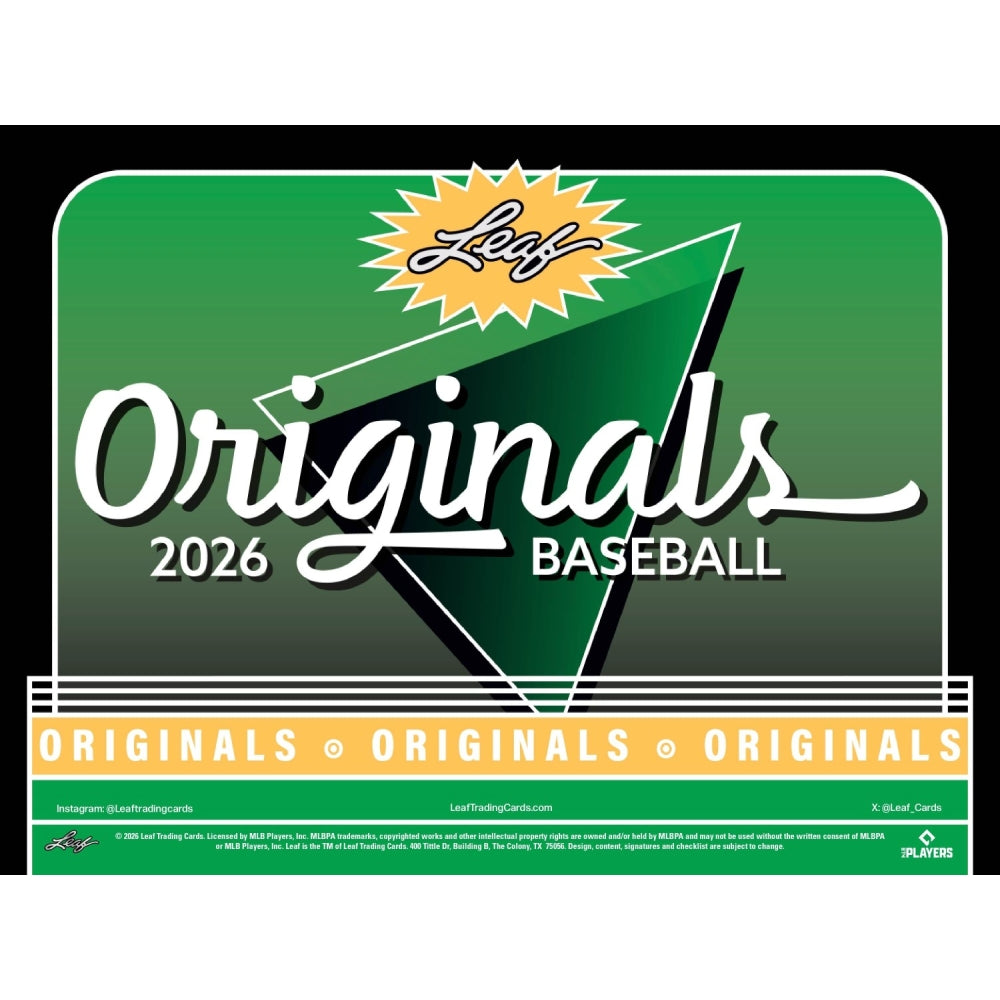 2026 Leaf Originals Baseball Hobby Box