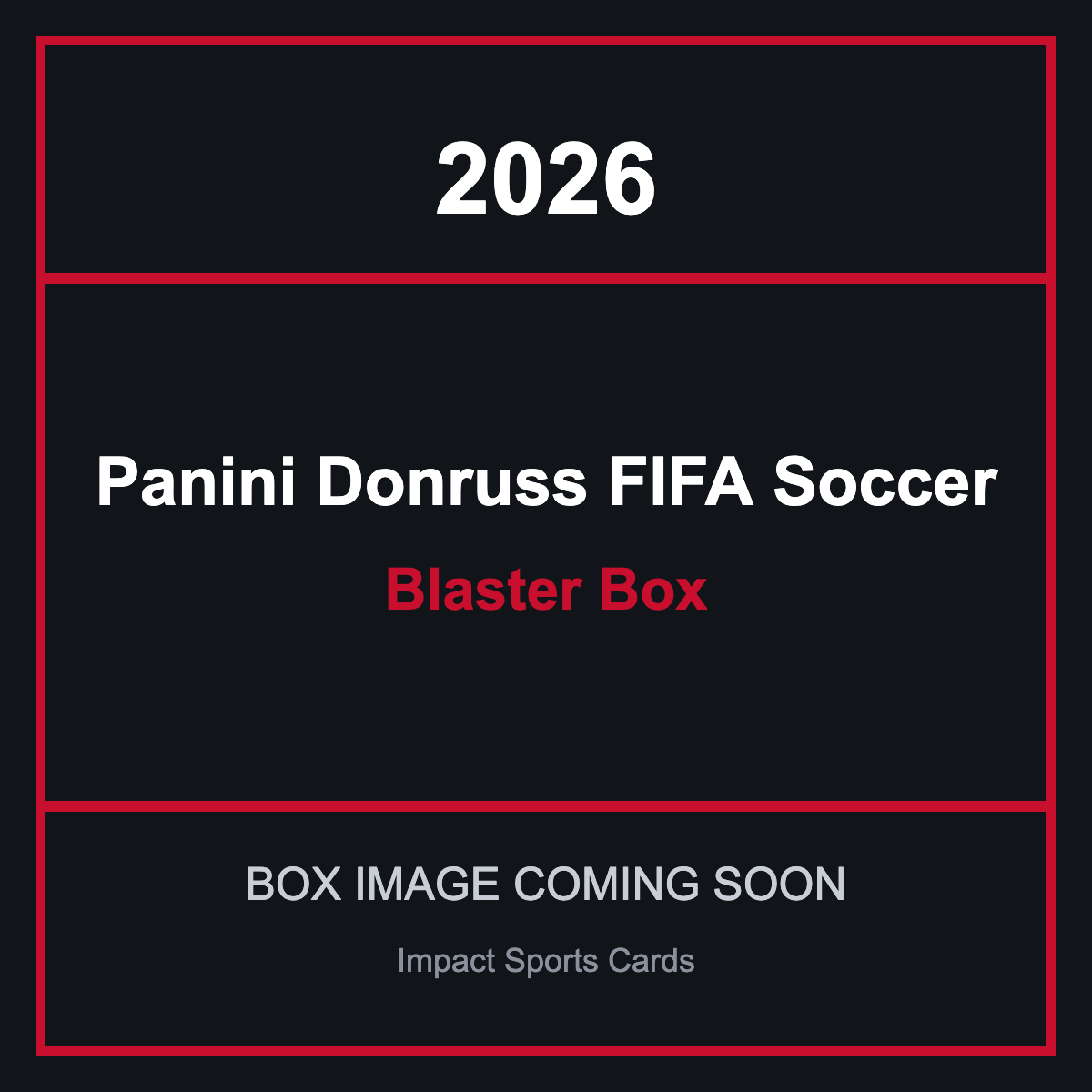 2026 Panini Donruss FIFA Soccer Blaster Box - image coming soon