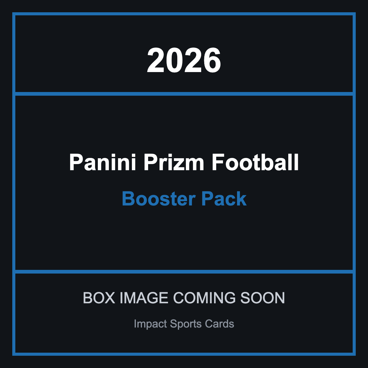 2026 Panini Prizm Football Booster Pack - image coming soon