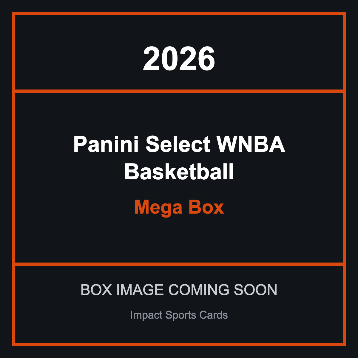2026 Panini Select WNBA Basketball Mega Box - image coming soon