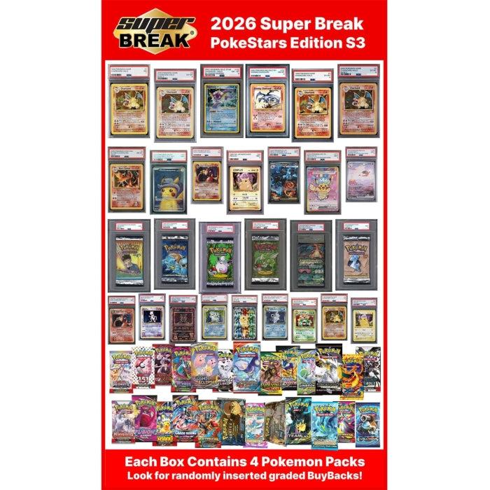2026 Super Break Poke Stars Series 3 Box