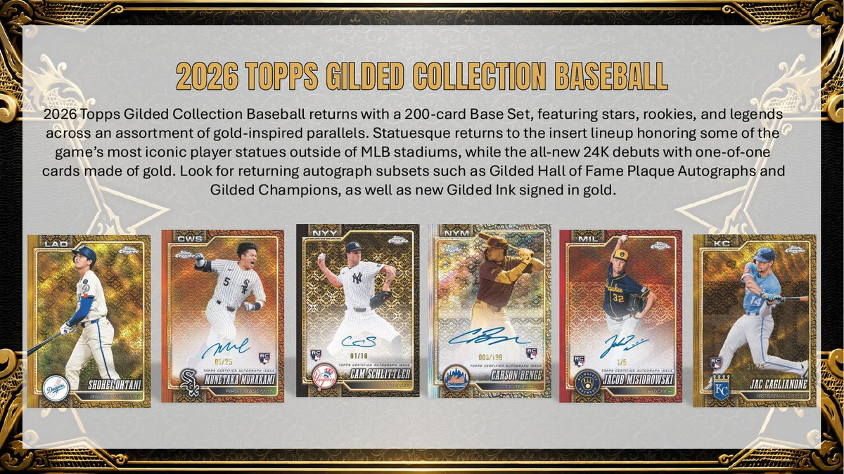 2026 Topps Gilded Collection Baseball Hobby Box