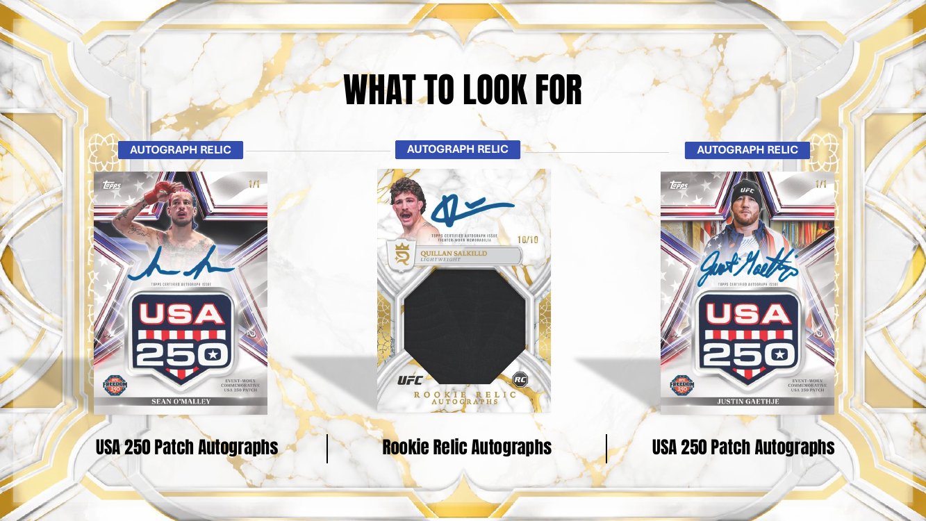 2026 Topps Royalty UFC Hobby Box sell sheet