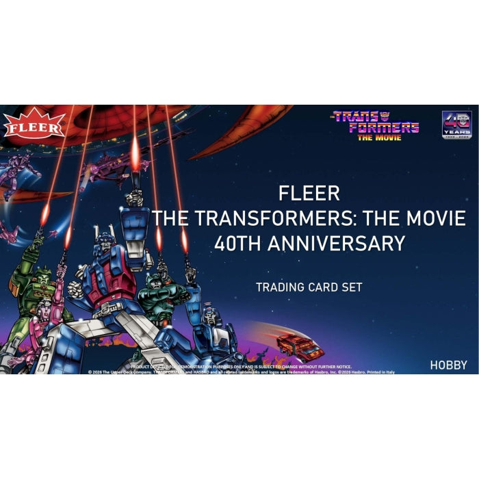 2026 Upper Deck Fleer Transformers: The Movie 40th Anniversary Hobby Box (POS)