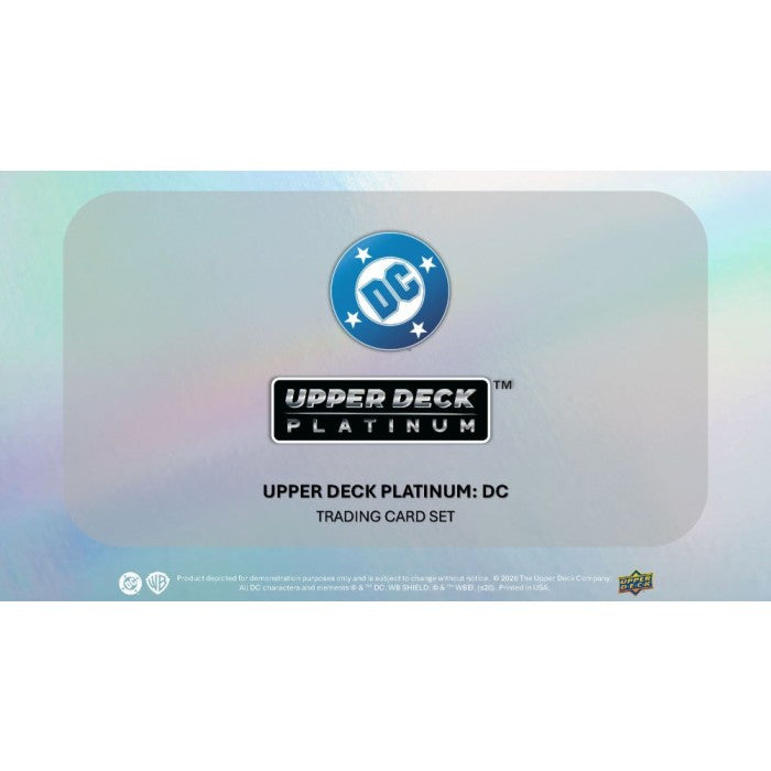 2026 Upper Deck DC Platinum Hobby Box (Pricing In Store Only)