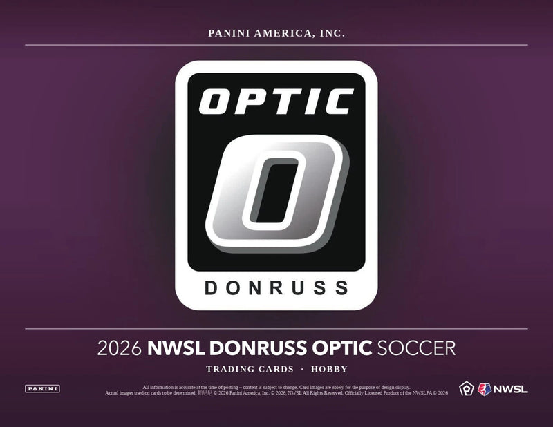 2026 Donruss Optic National Women's Soccer League NWSL Hobby Box (Pre-Sale, 8/21)