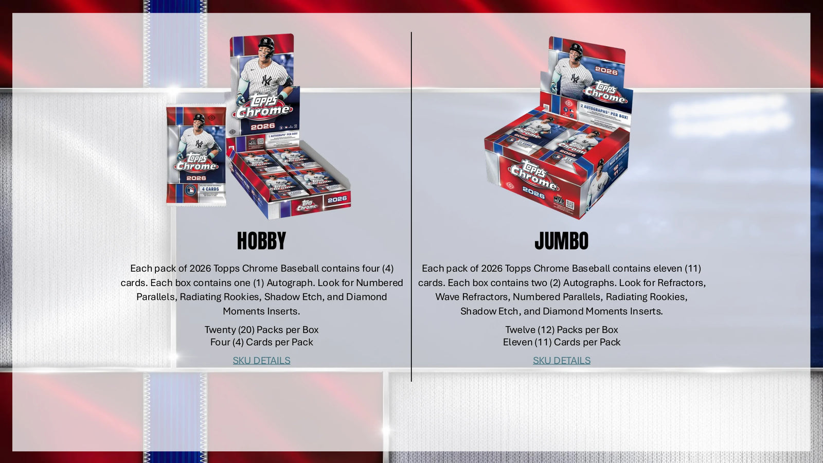 2026 Topps Chrome Baseball Mega Box