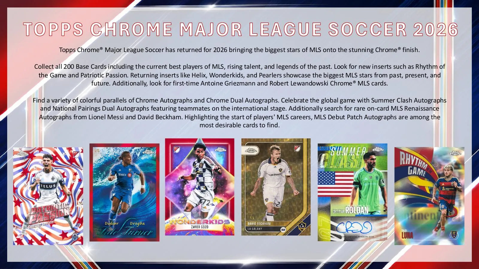 2026 Topps Chrome MLS Soccer Hobby Box