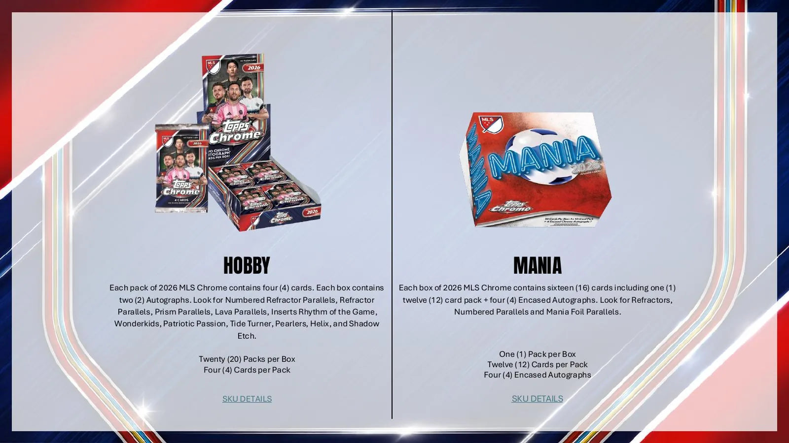 2026 Topps Chrome MLS Soccer Hobby Box