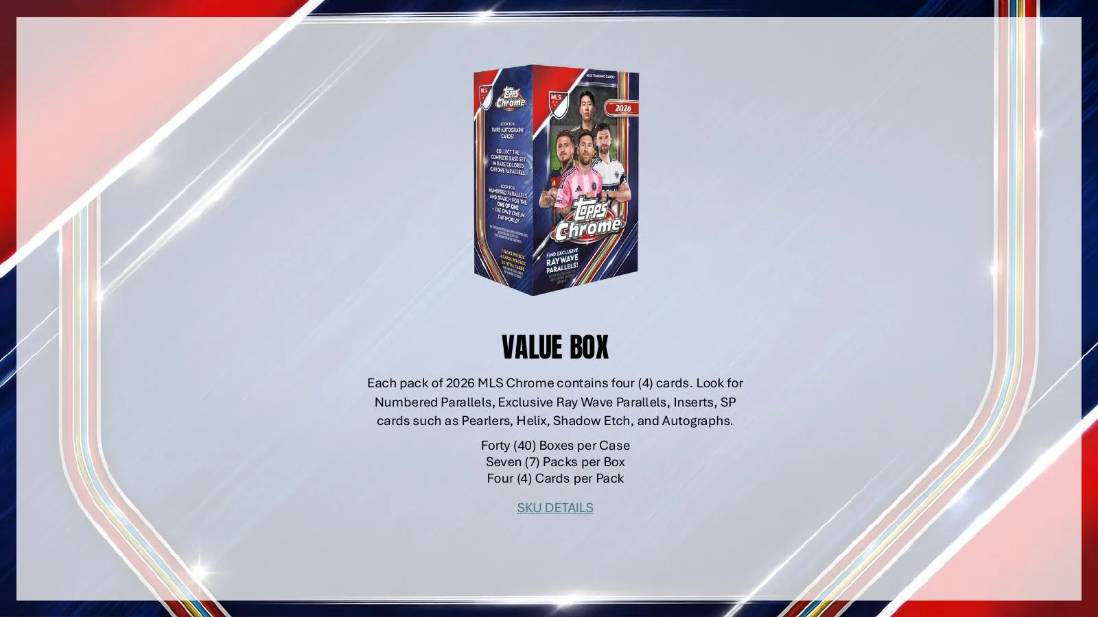 2026 Topps Chrome MLS Soccer Hobby Box