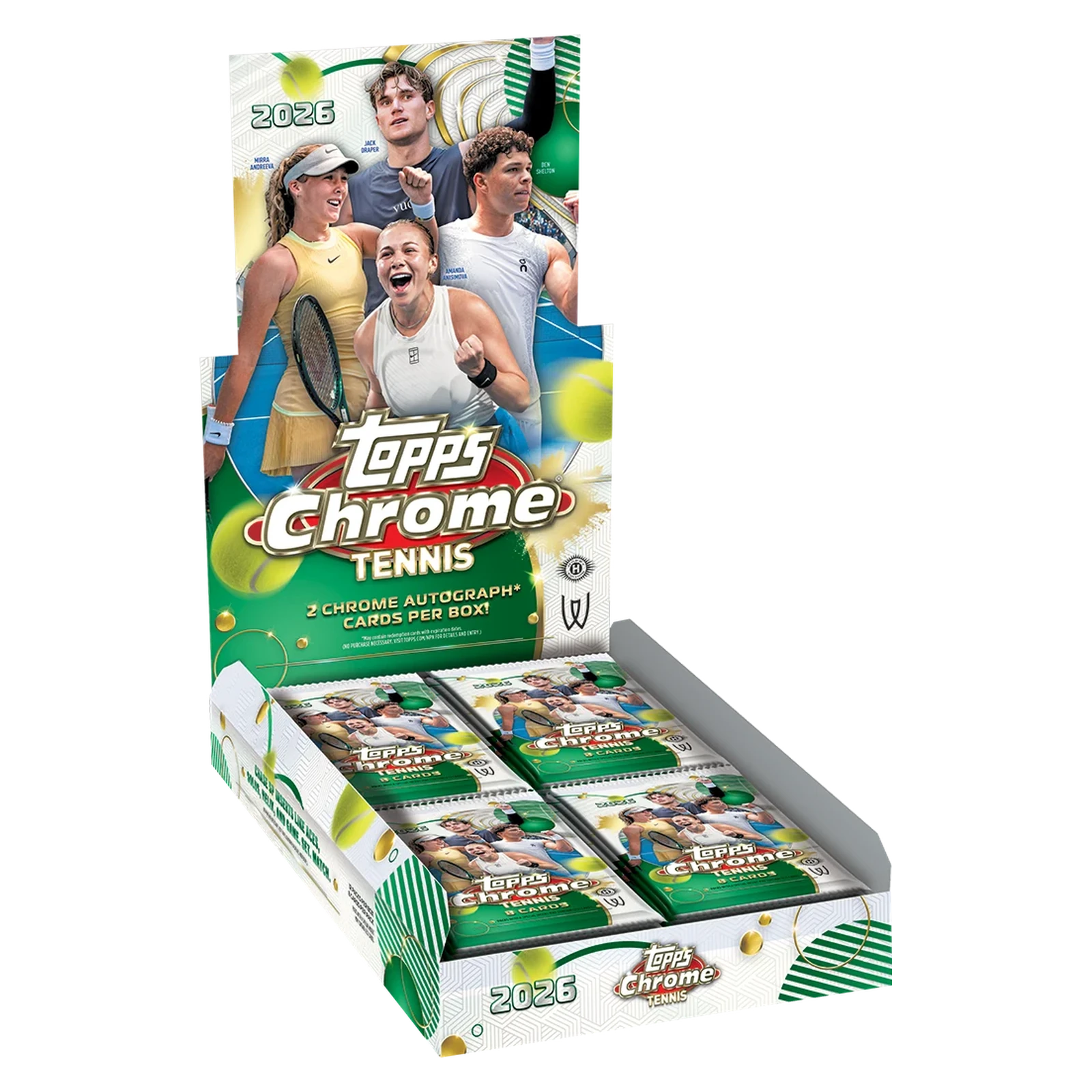 2026 Topps Chrome Tennis Hobby Box