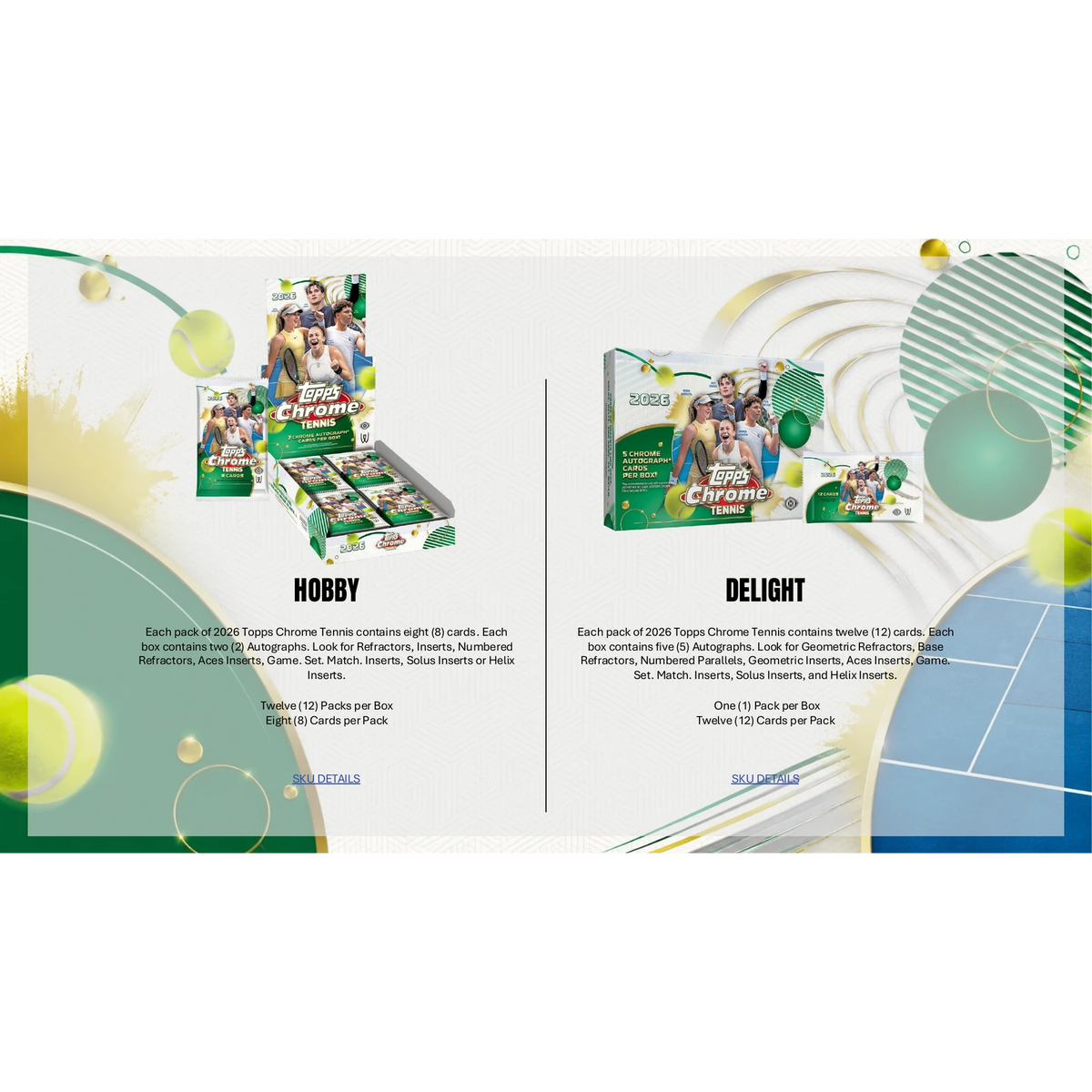 2026 Topps Chrome Tennis Delight Box