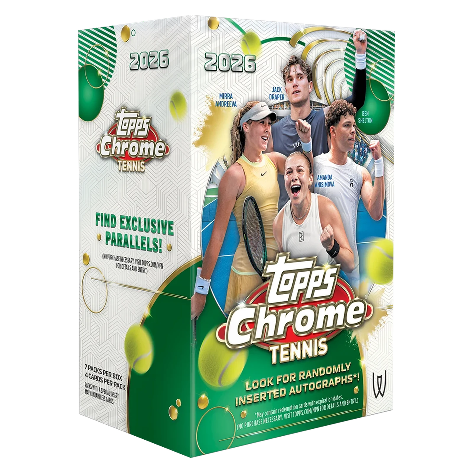 2026 Topps Chrome Tennis Value  Box