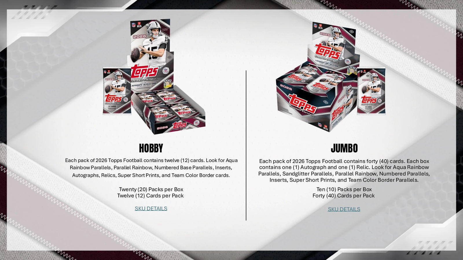 2026 Topps Football Hobby Box
