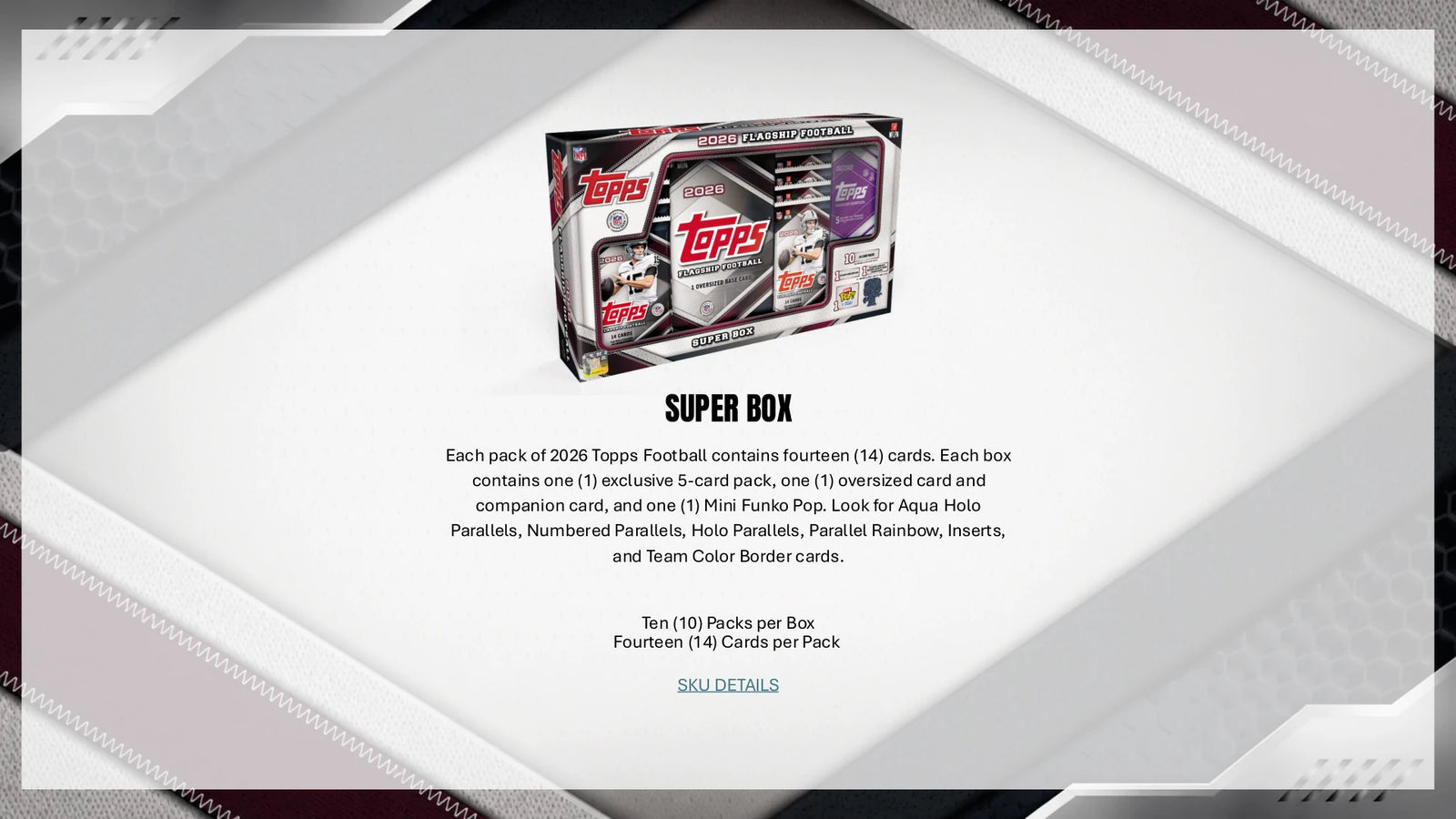 2026 Topps Football Hobby Box