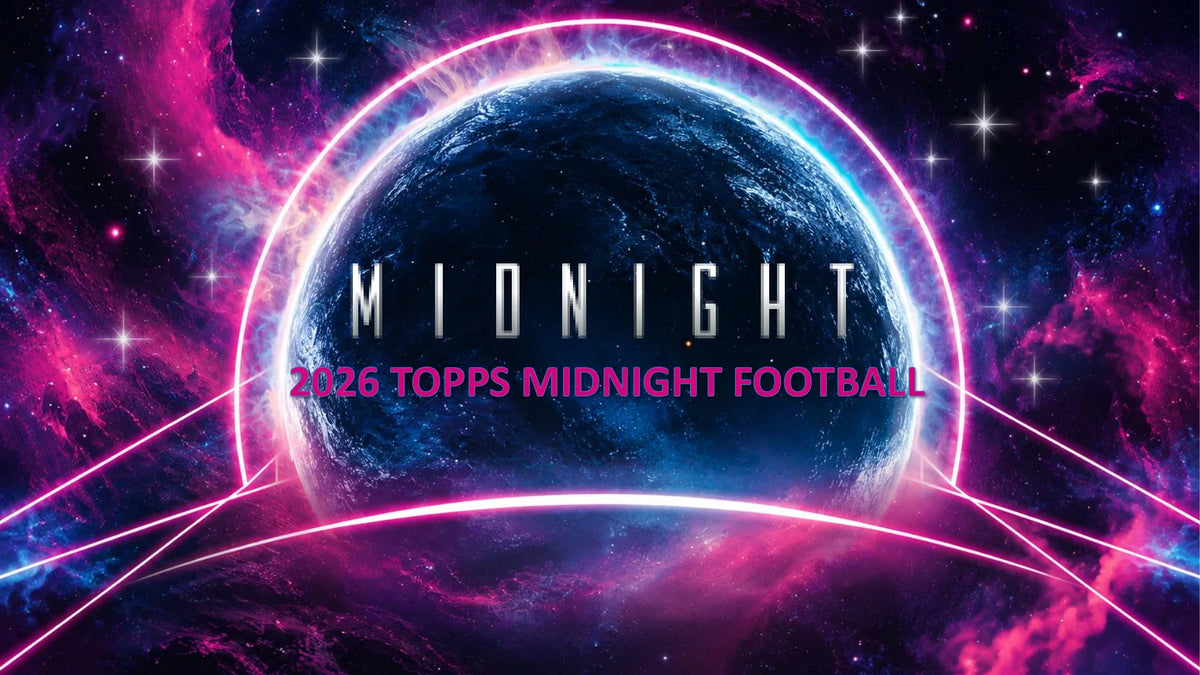 2026 Topps Midnight Football Hobby Box cover artwork