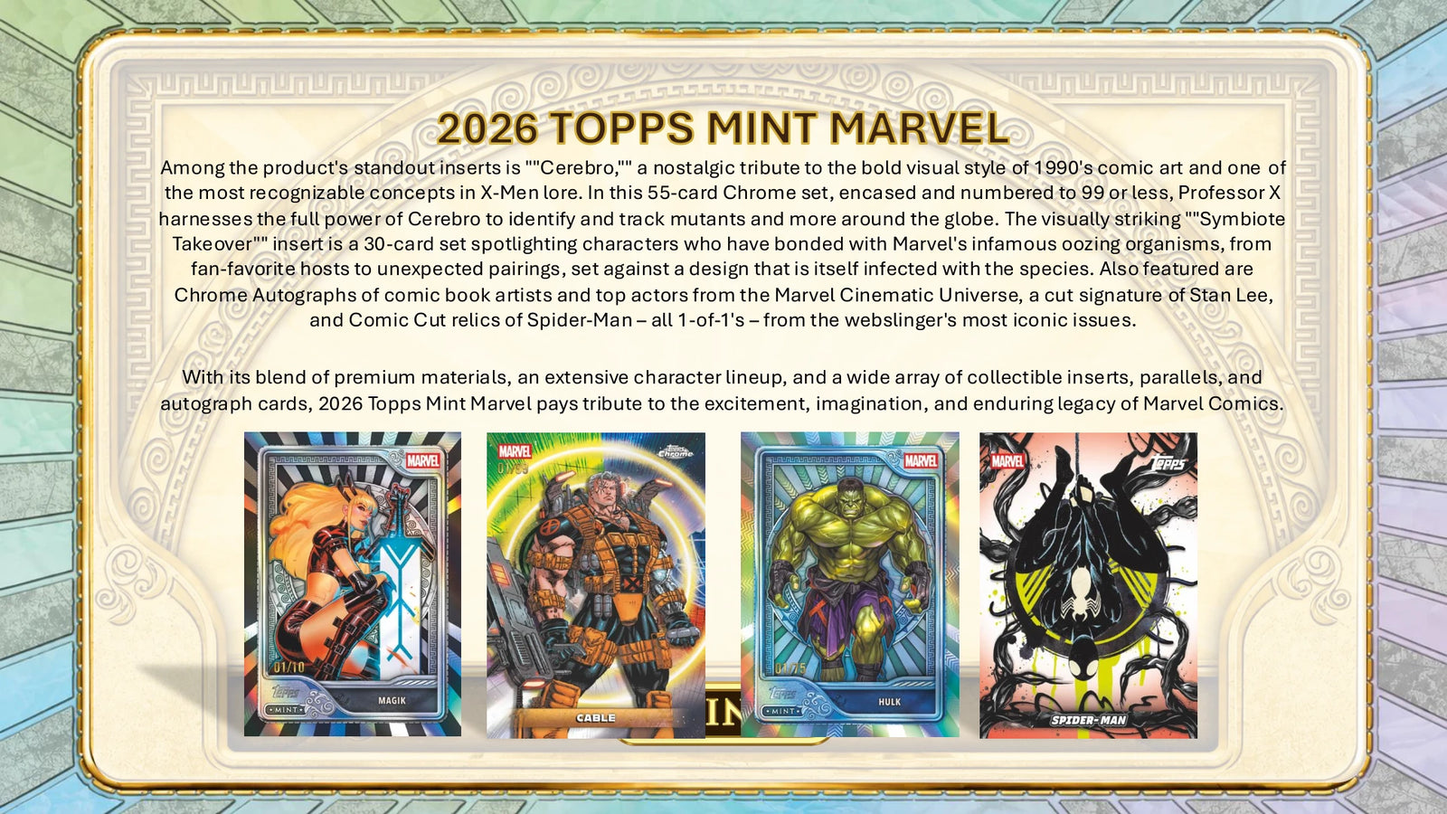 2026 Topps Mint Marvel Hobby Box