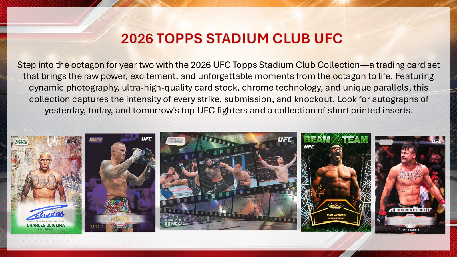 2026 Topps Stadium Club UFC Mega Box