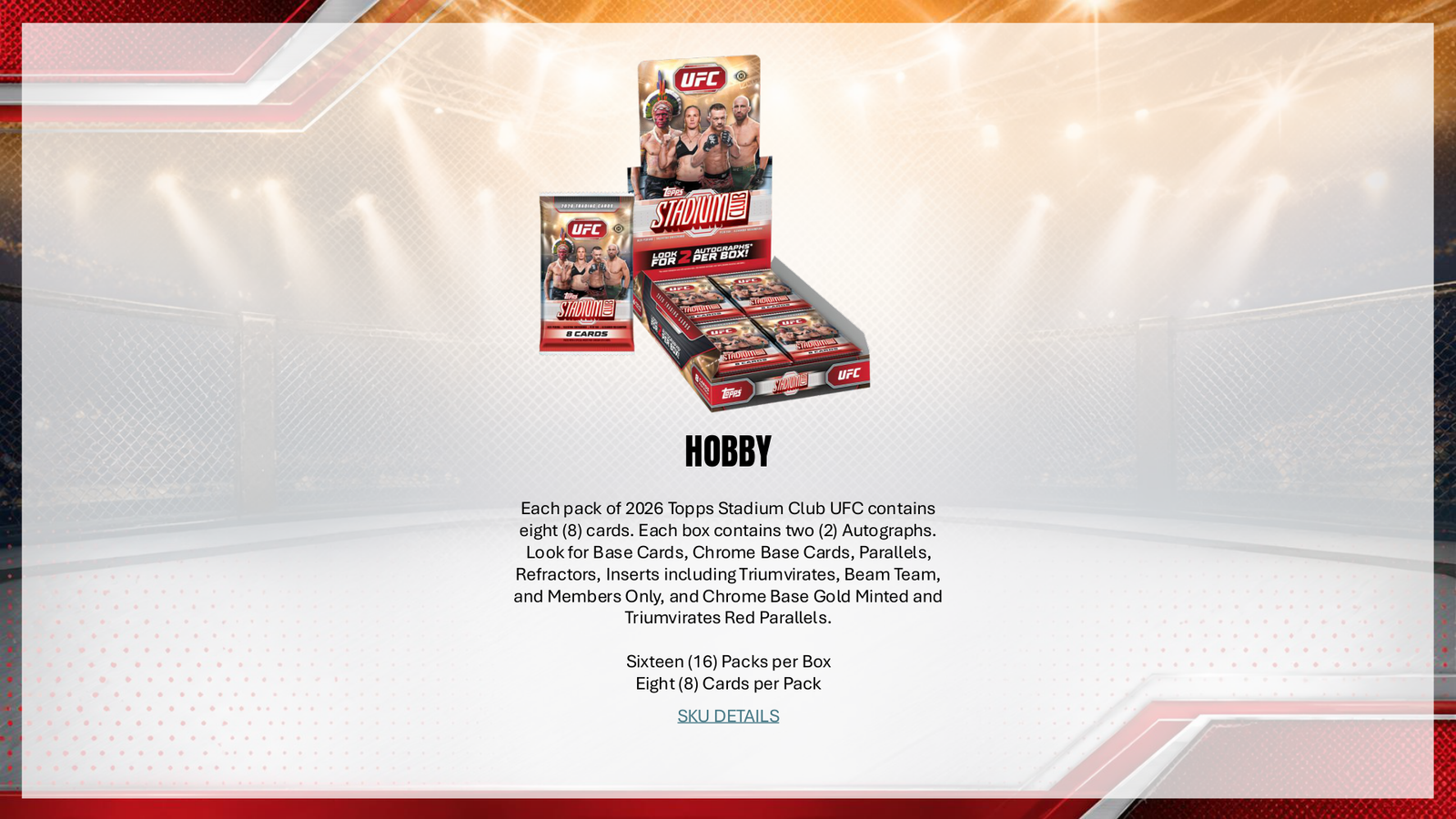 2026 Topps Stadium Club UFC Mega Box