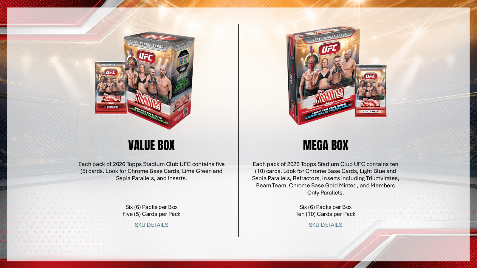 2026 Topps Stadium Club UFC Mega Box