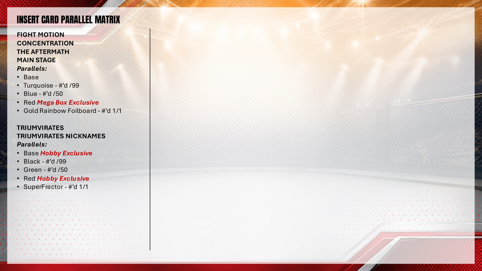 2026 Topps Stadium Club UFC Mega Box