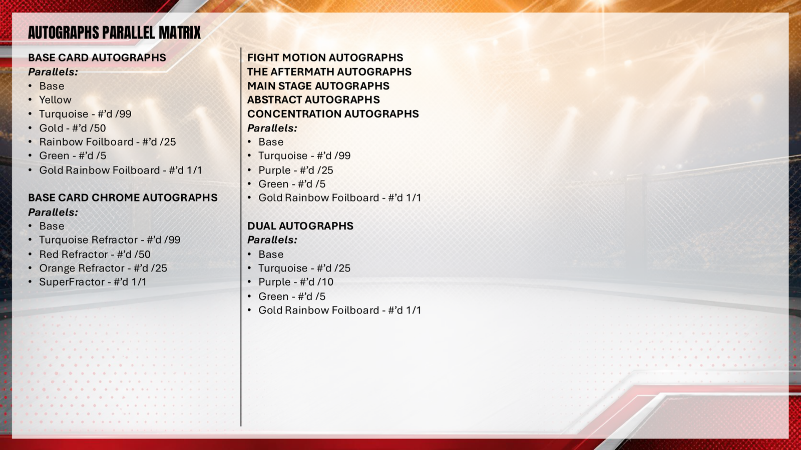 2026 Topps Stadium Club UFC Mega Box