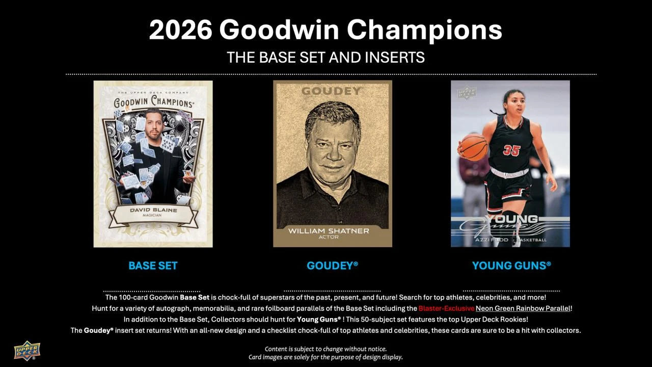 2026 Upper Deck Goodwin Champions Mass Blaster Box