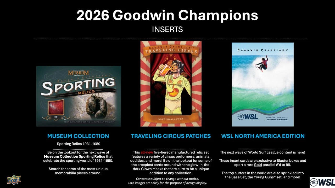 2026 Upper Deck Goodwin Champions Mass Blaster Box