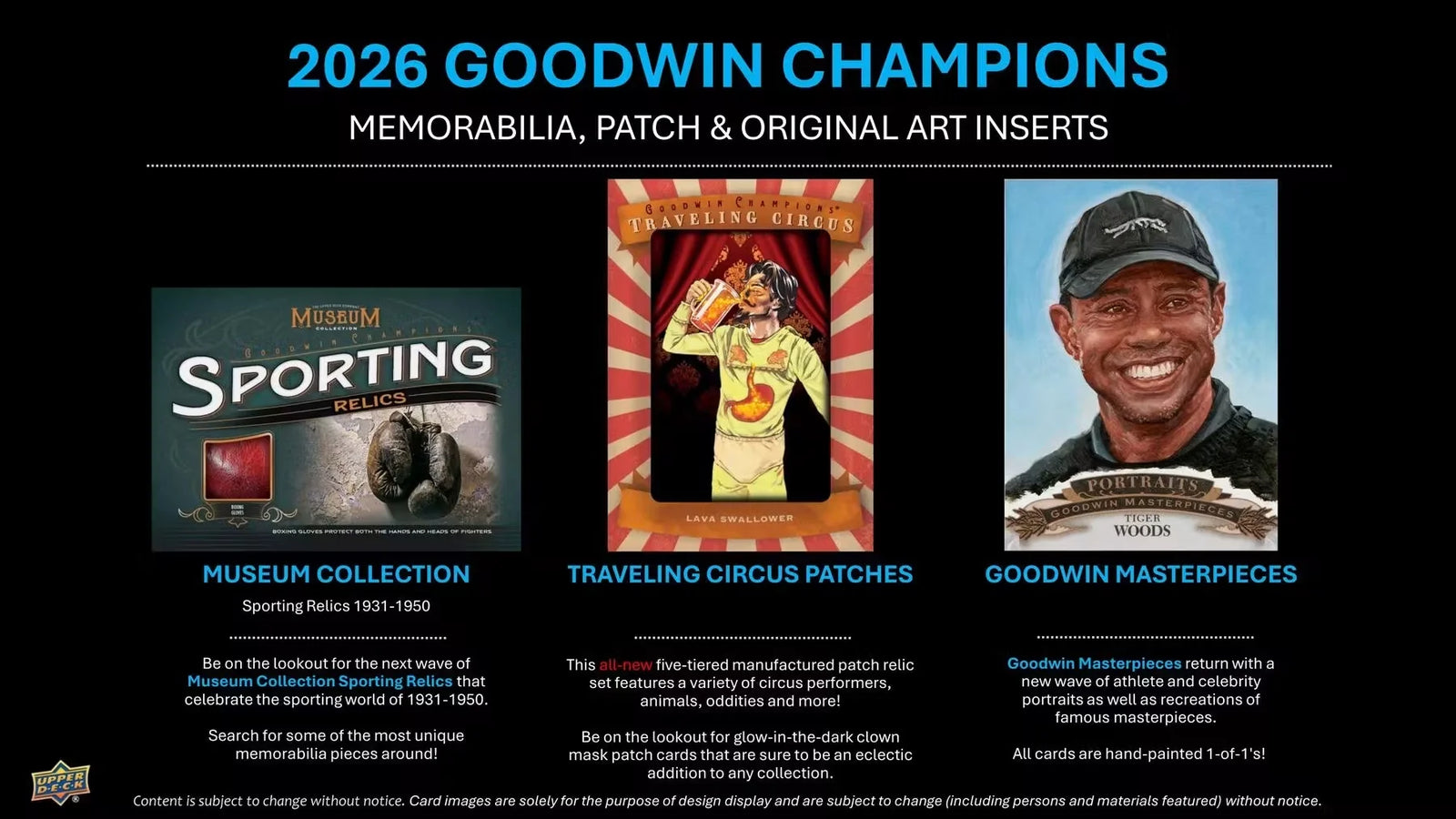 2026 Upper Deck Goodwin Champions Hobby Box (Pricing In Store Only)