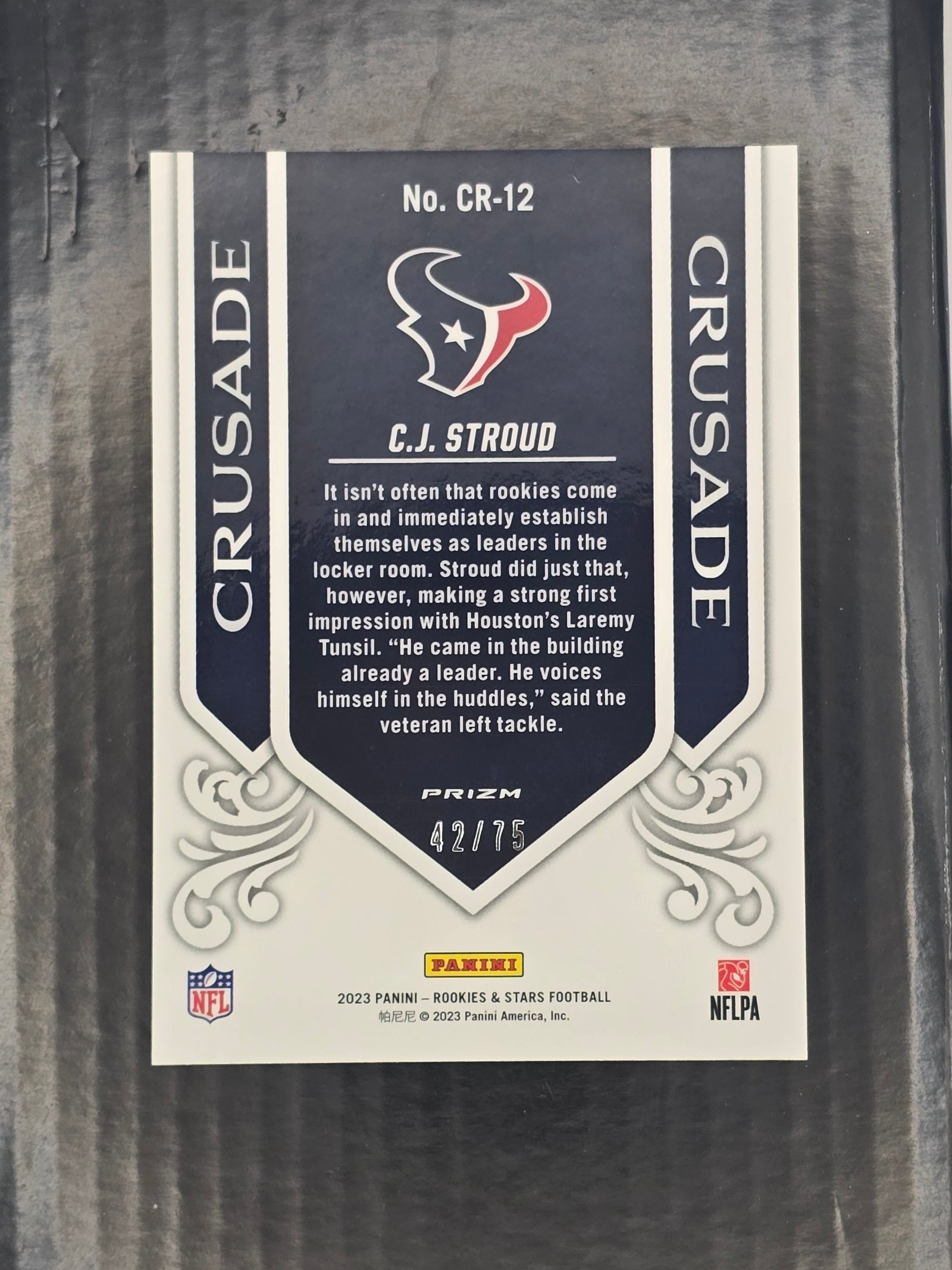 2023 Rookies & Stars CJ Stroud Crusade Pandora RC /75