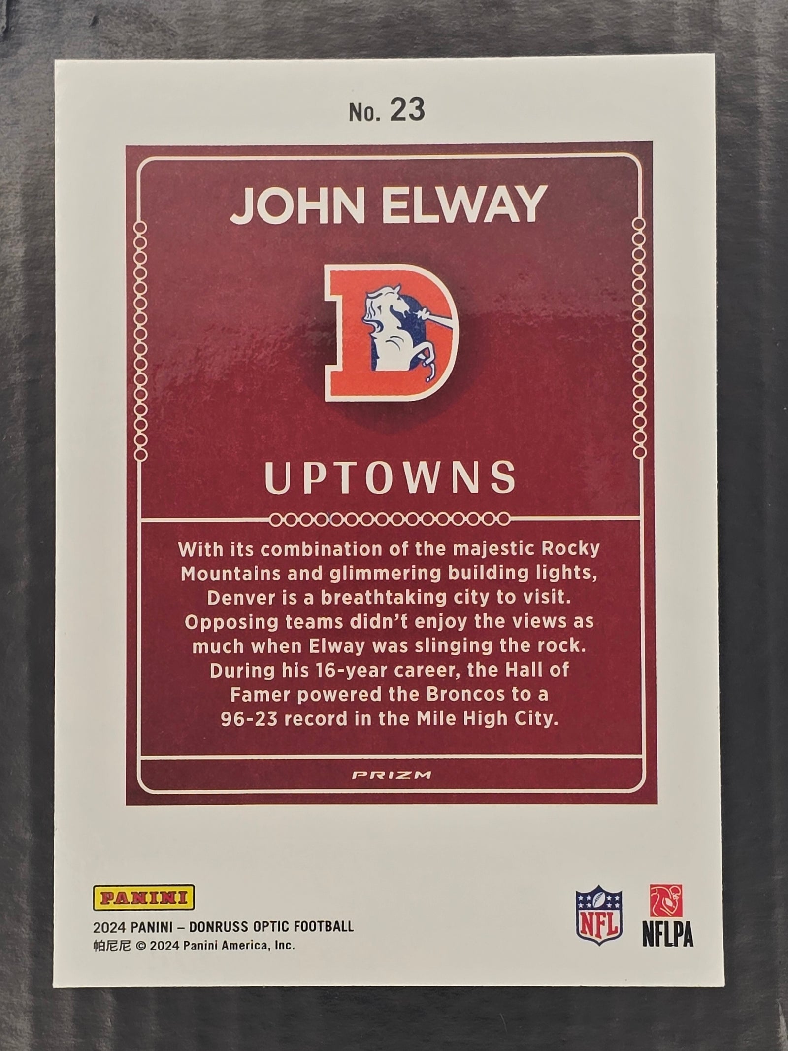 2024 Panini Donruss Optic Uptown John Elway