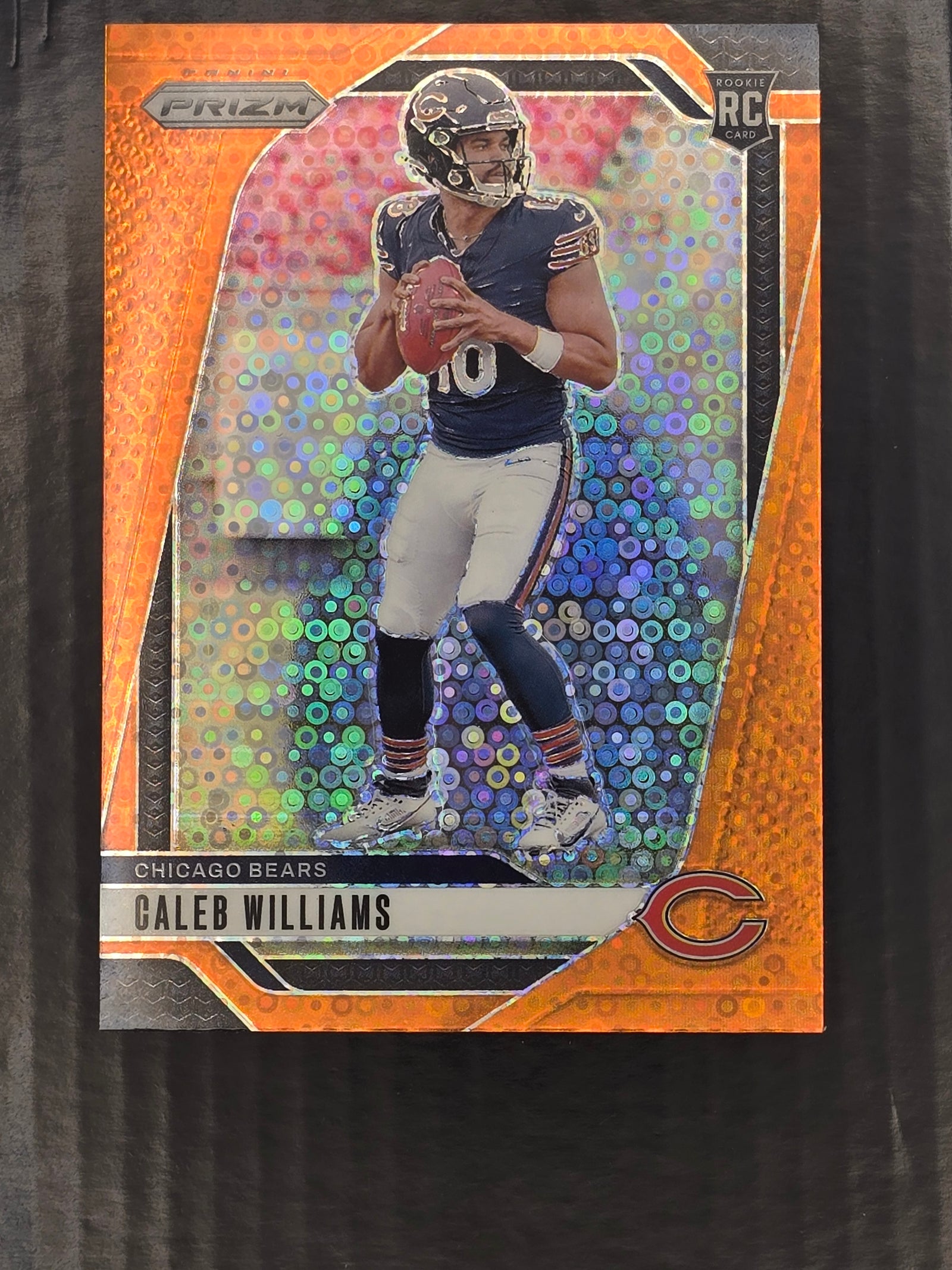 2024 Panini Prizm #301 Caleb Williams Orange Disco