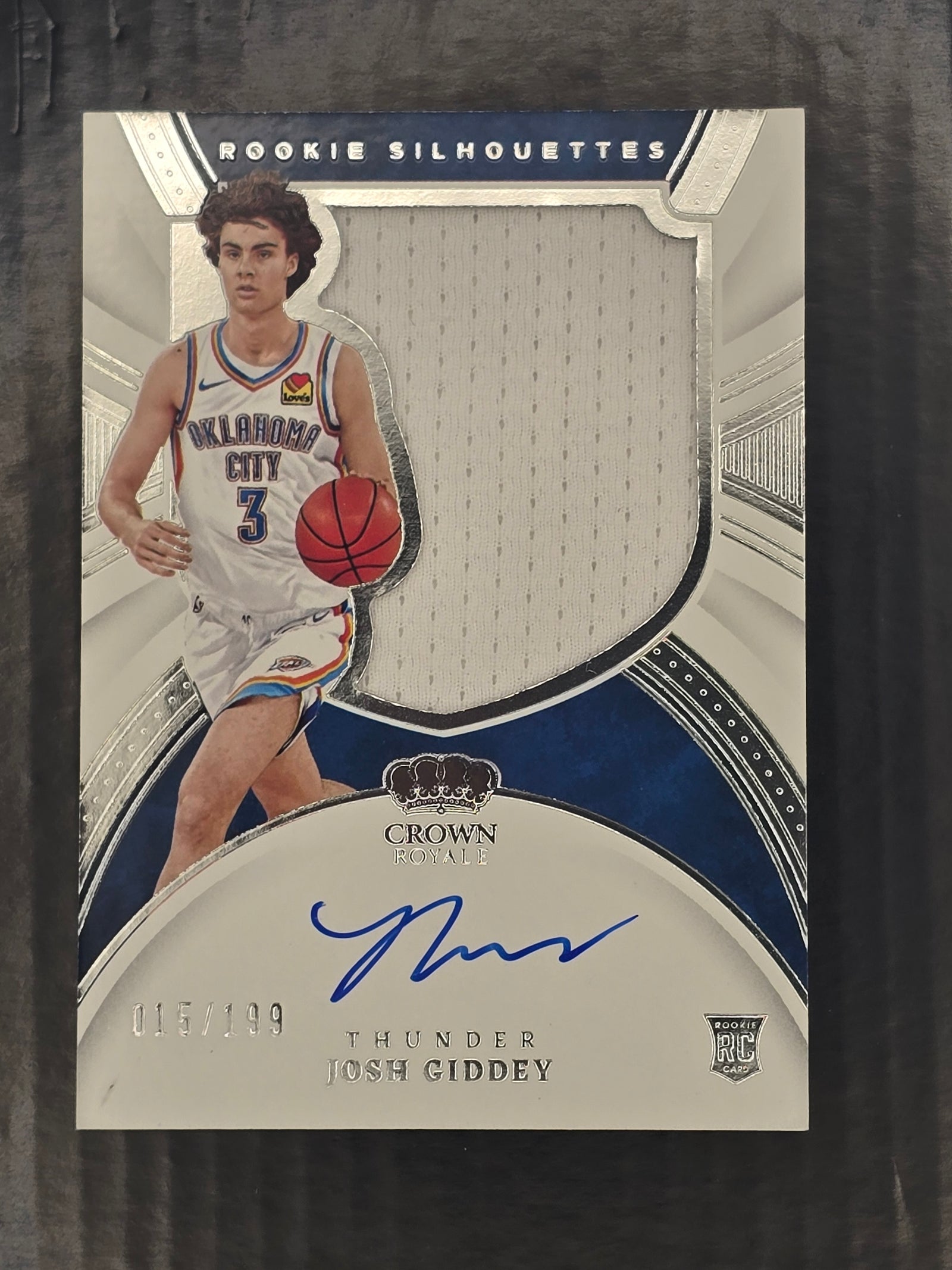 Josh Giddey 112 2021-22 Panini Crown Royale Basketball Rookie Patch Auto /199
