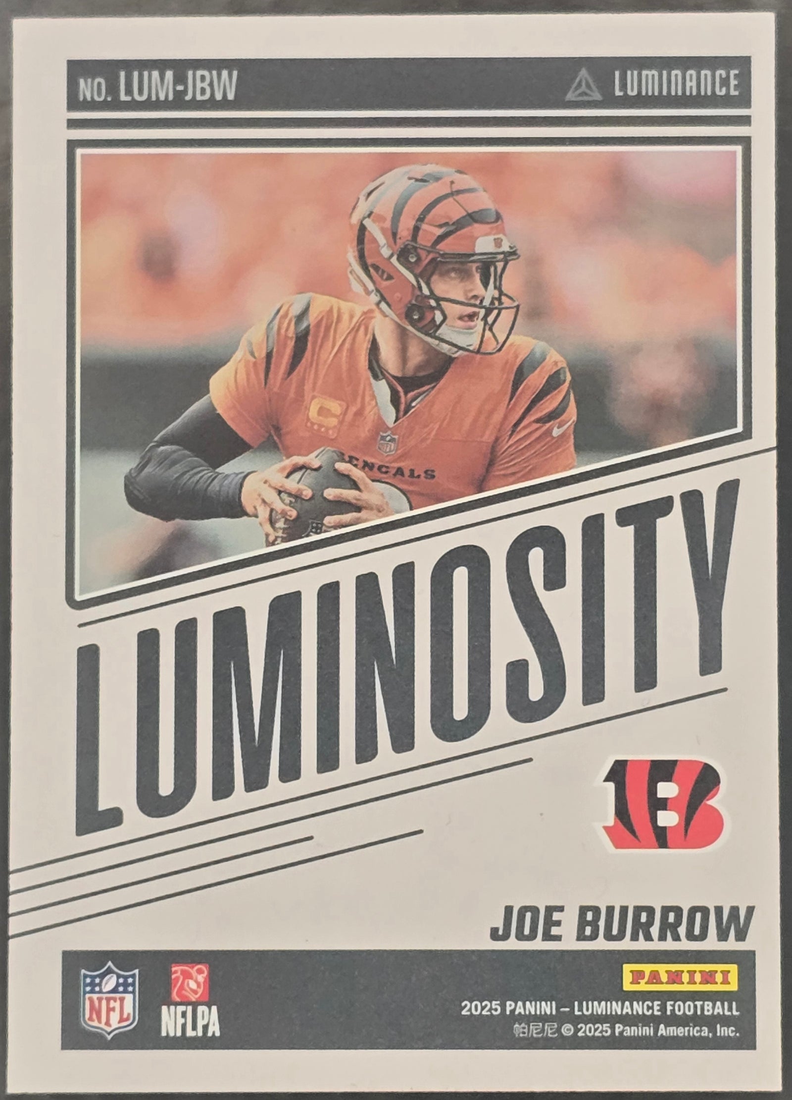 2023 Panini Luminance Luminosity Joe Burrow case hit