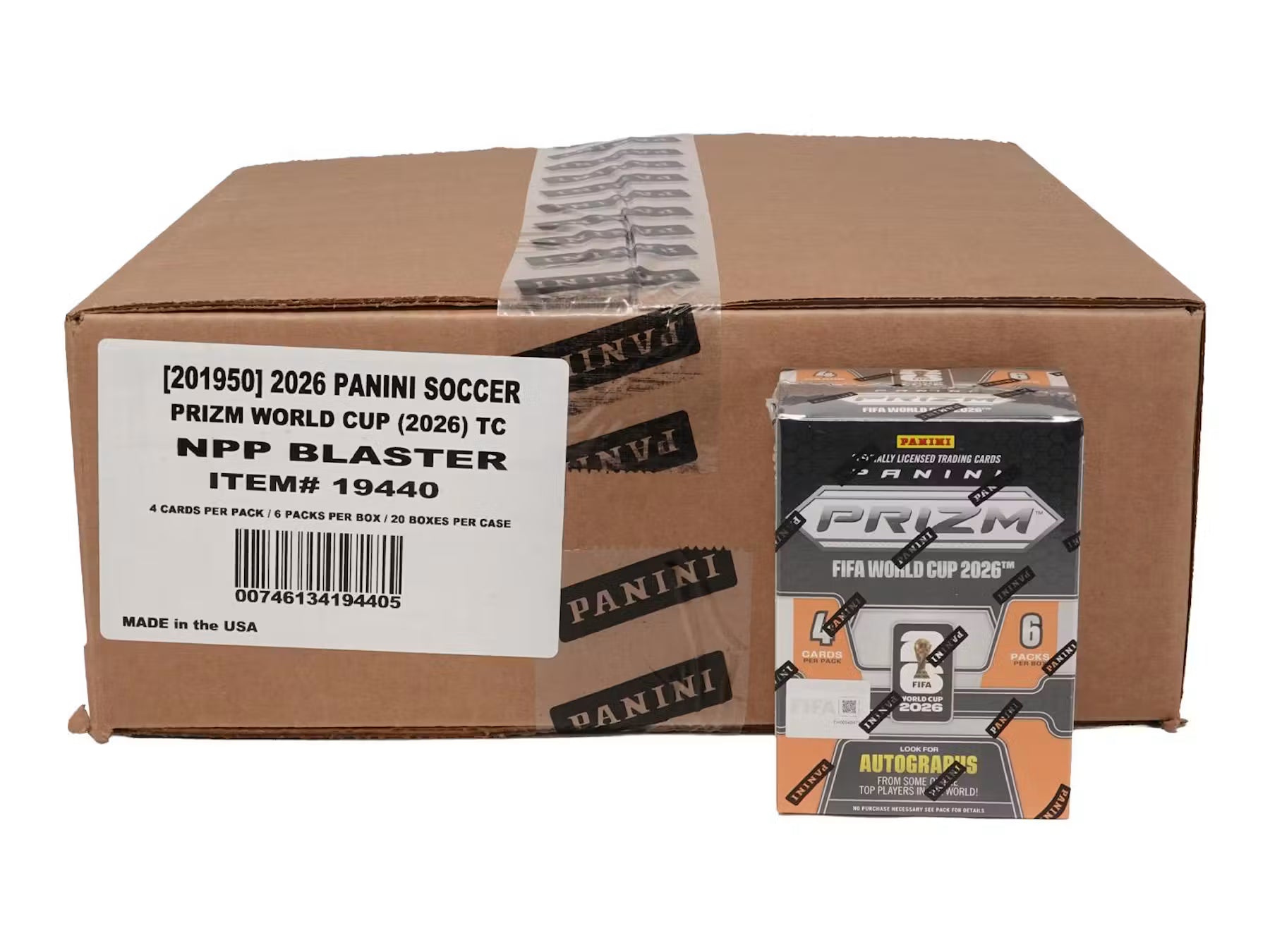 2026 Panini Prizm FIFA World Cup Soccer Blaster 20-Box Case