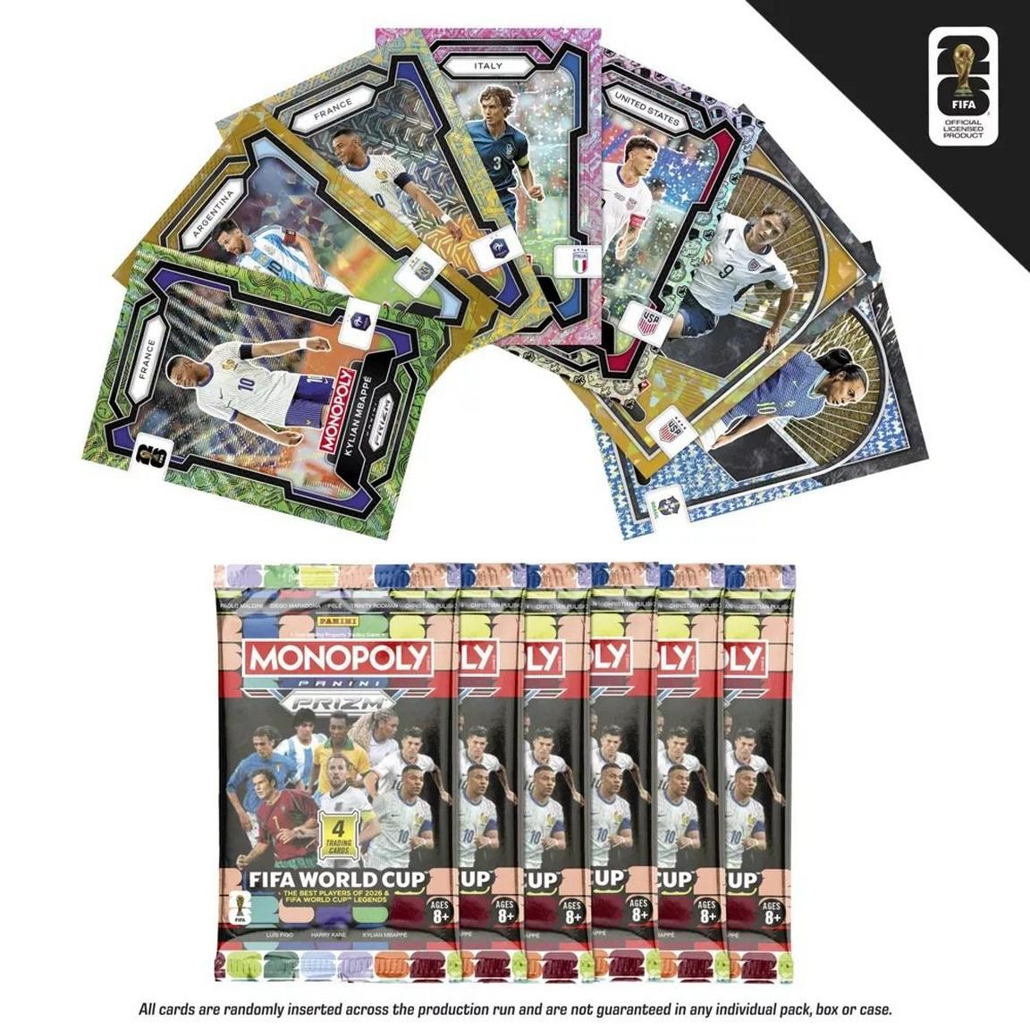 2026 Panini Prizm Monopoly FIFA World Cup Soccer Blaster Box