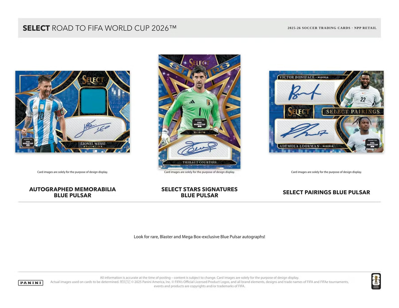 2026 Panini Road World Cup Soccer Mega Box