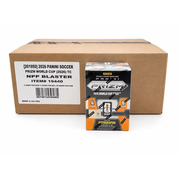 2026 Panini Prizm FIFA World Cup Soccer Blaster 20-Box Case