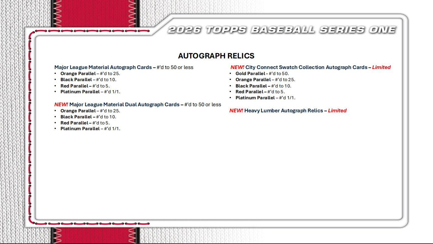 2026 Topps Baseball Series 1 Blaster Box