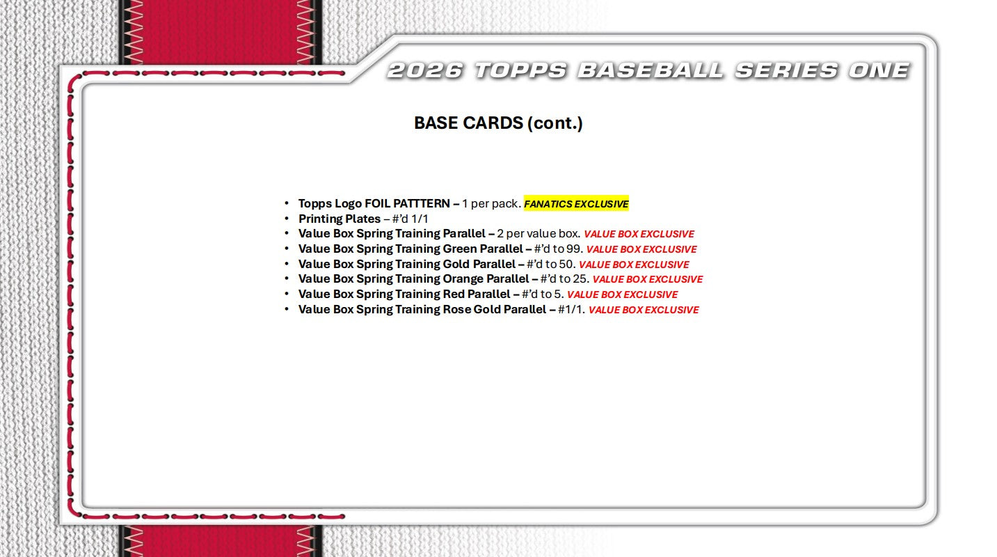 2026 Topps Baseball Series 1 Blaster Box