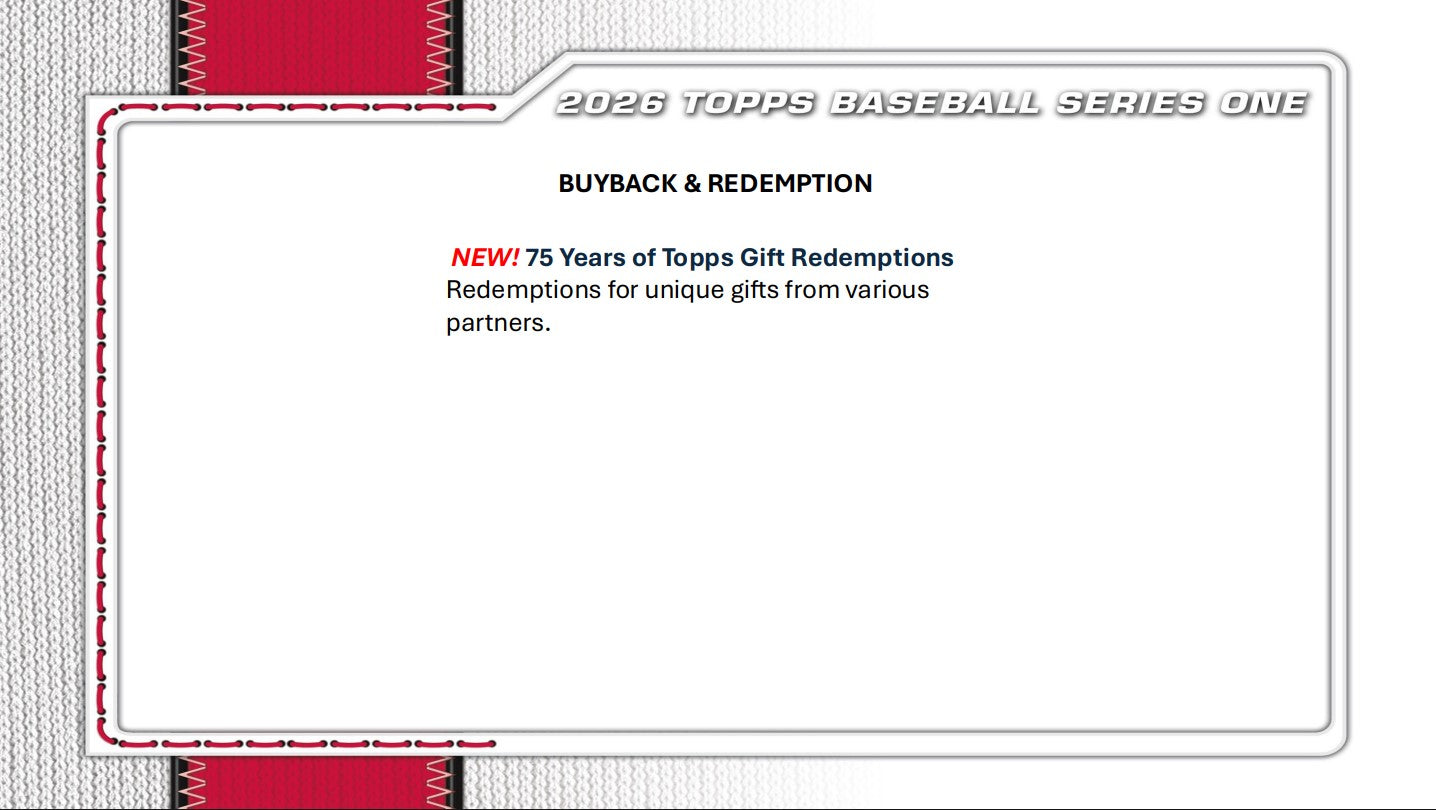 2026 Topps Baseball Series 1 Blaster Box