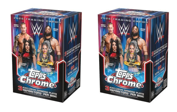 2026 Topps Chrome WWE Value Box (2 Box Bundle)
