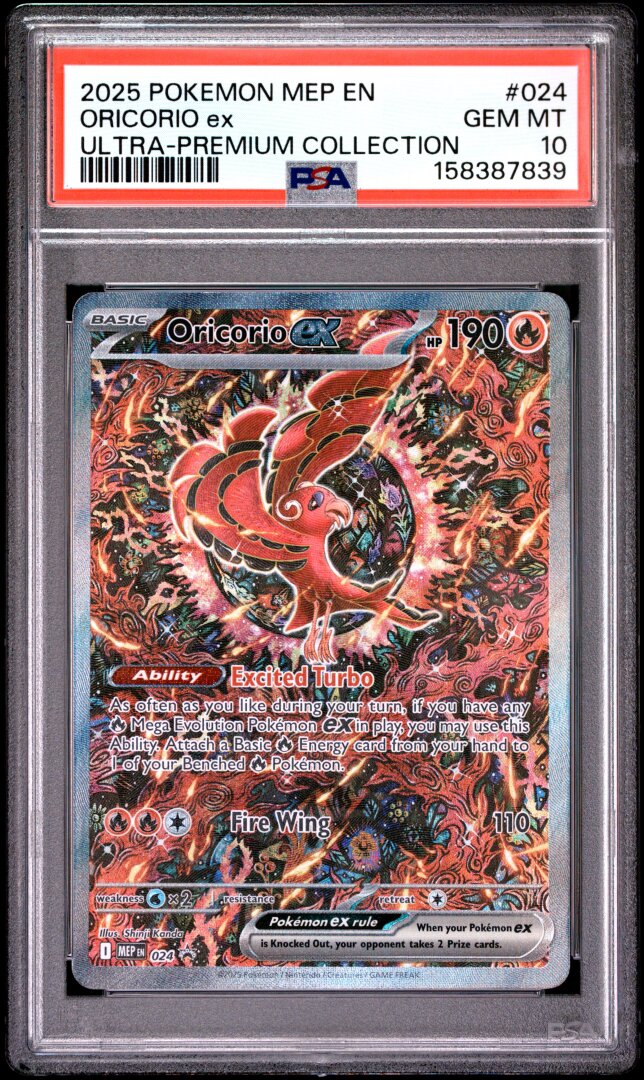 2025 Pokemon Oricorio Ex Ultra Premium Collection #024 PSA 10