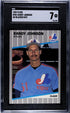 1989 Fleer Randy Johnson Ad Blacked Out SGC 7