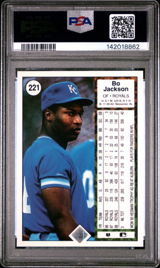 1989 Upper Deck Bo Jackson PSA 10 #221