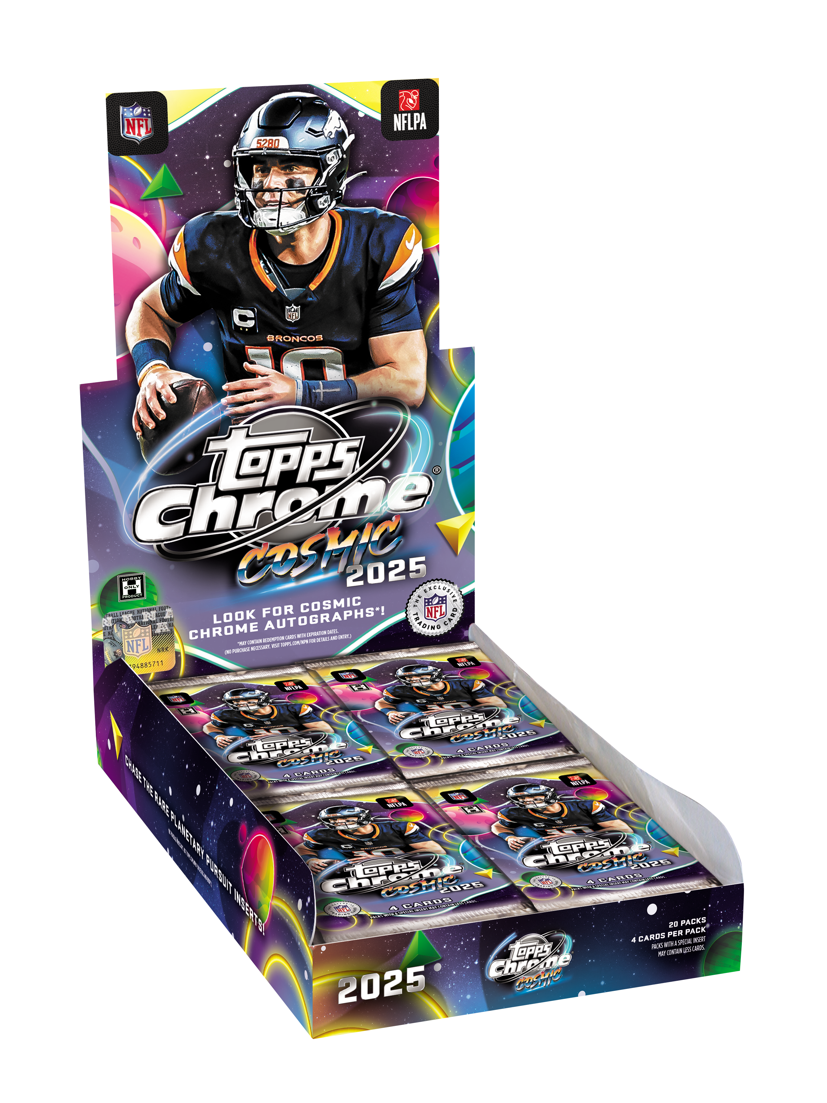2025 Topps Chrome Cosmic Football Hobby Box